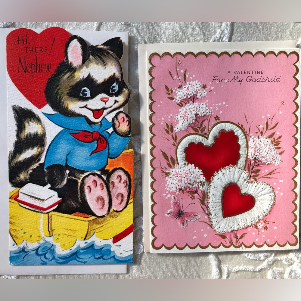 Vintage 1950’s New Set of Valentine Cards